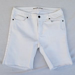 Micheal Kors Cutoff  White Jean Shorts